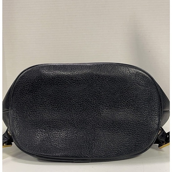 MCM Black Leather Backpack